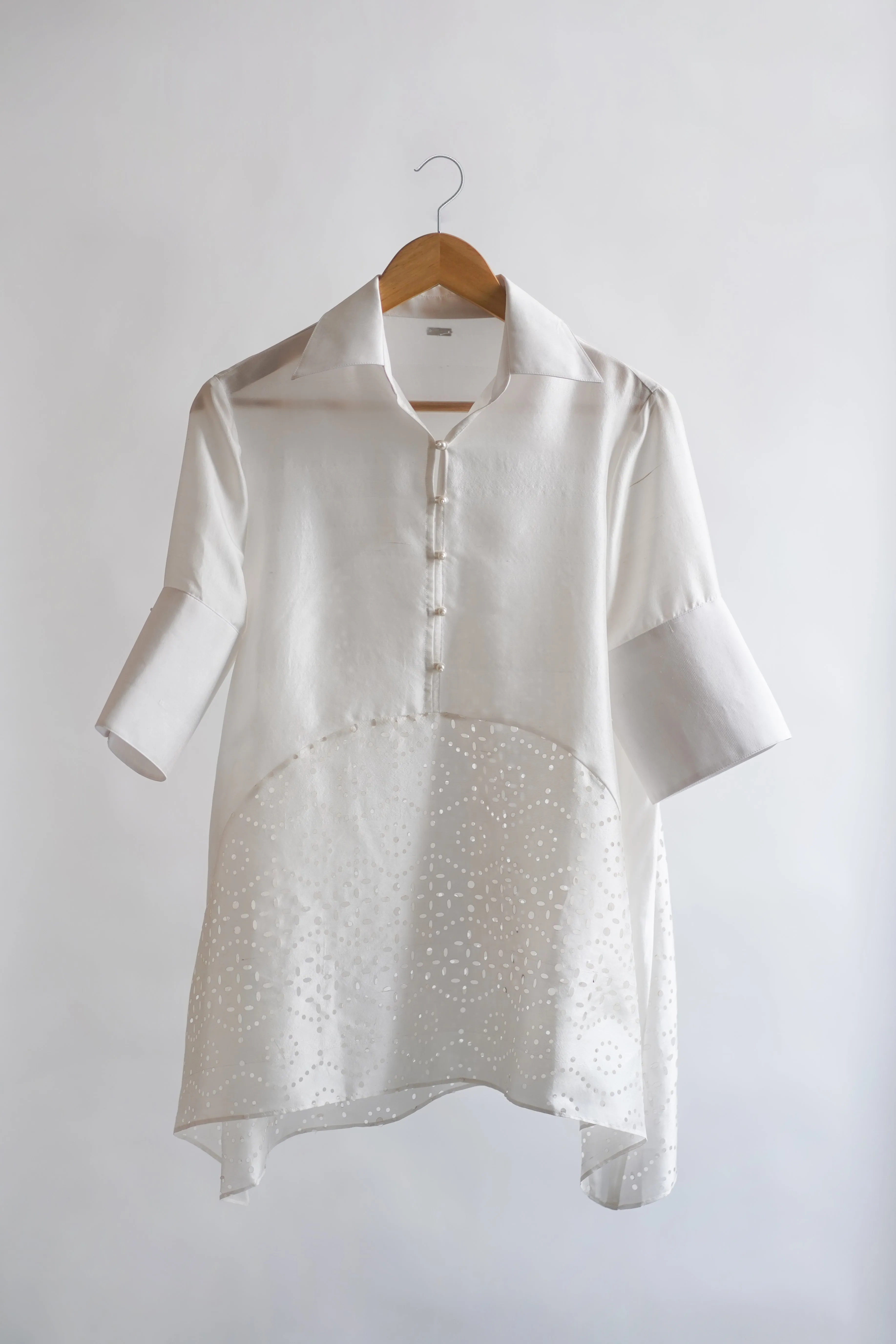 Cutwork Godet Shirt