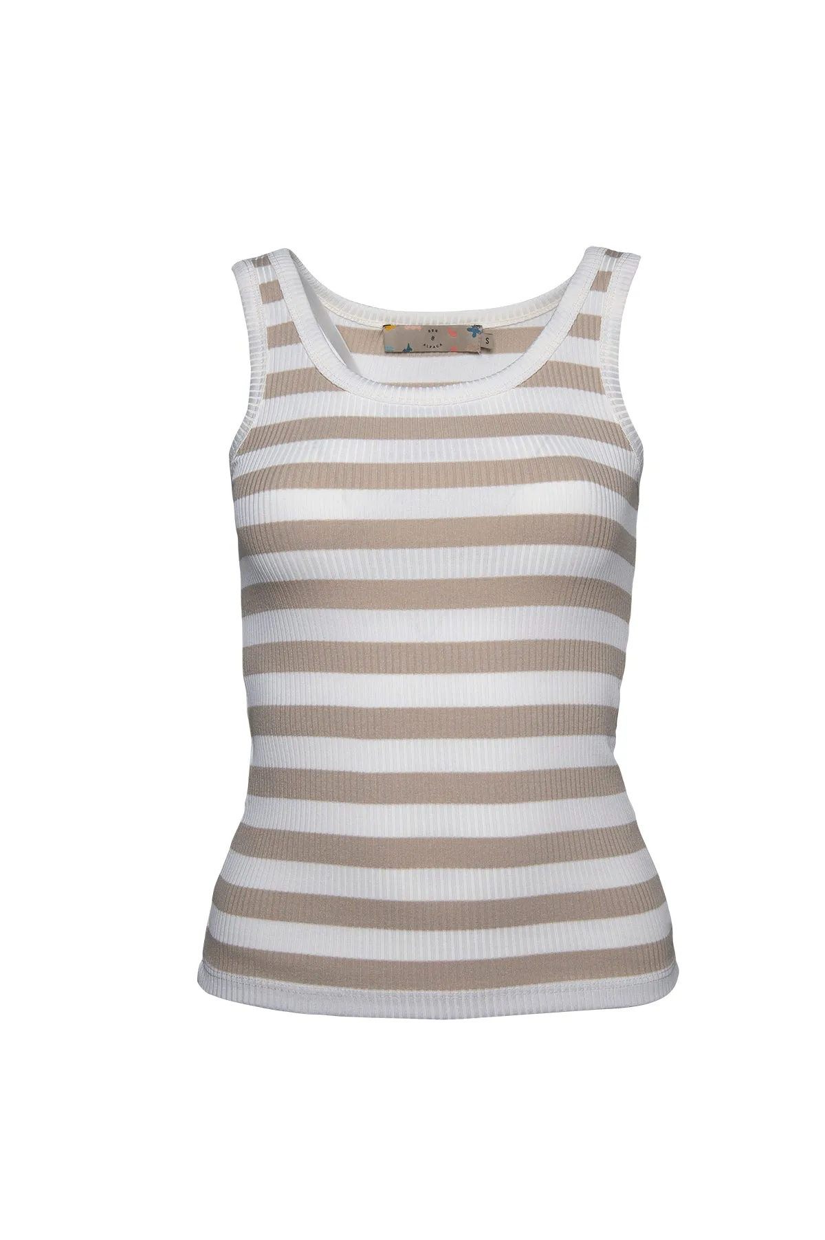 Striped Ribbed Vest