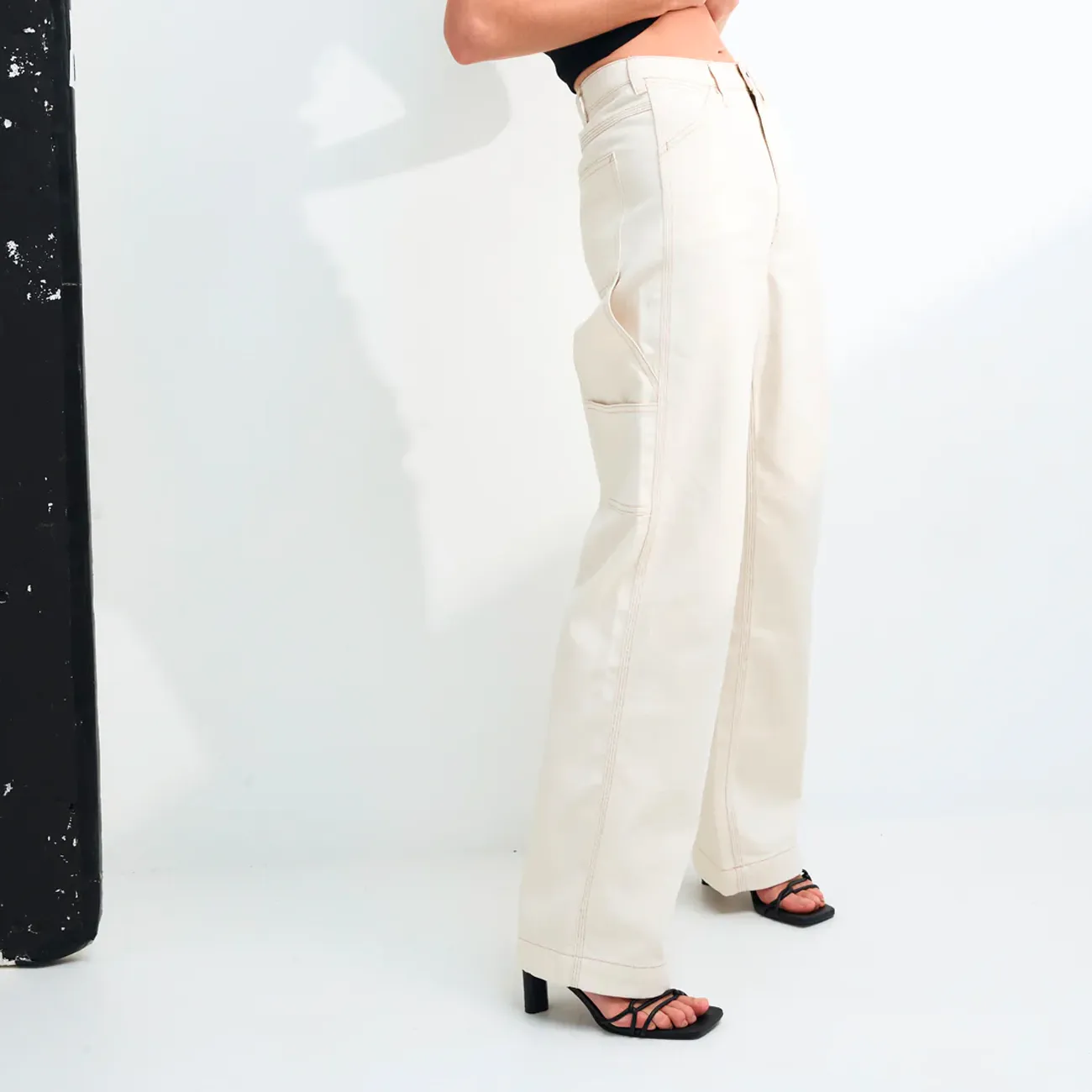 Ecru Womens Carpenter Pants